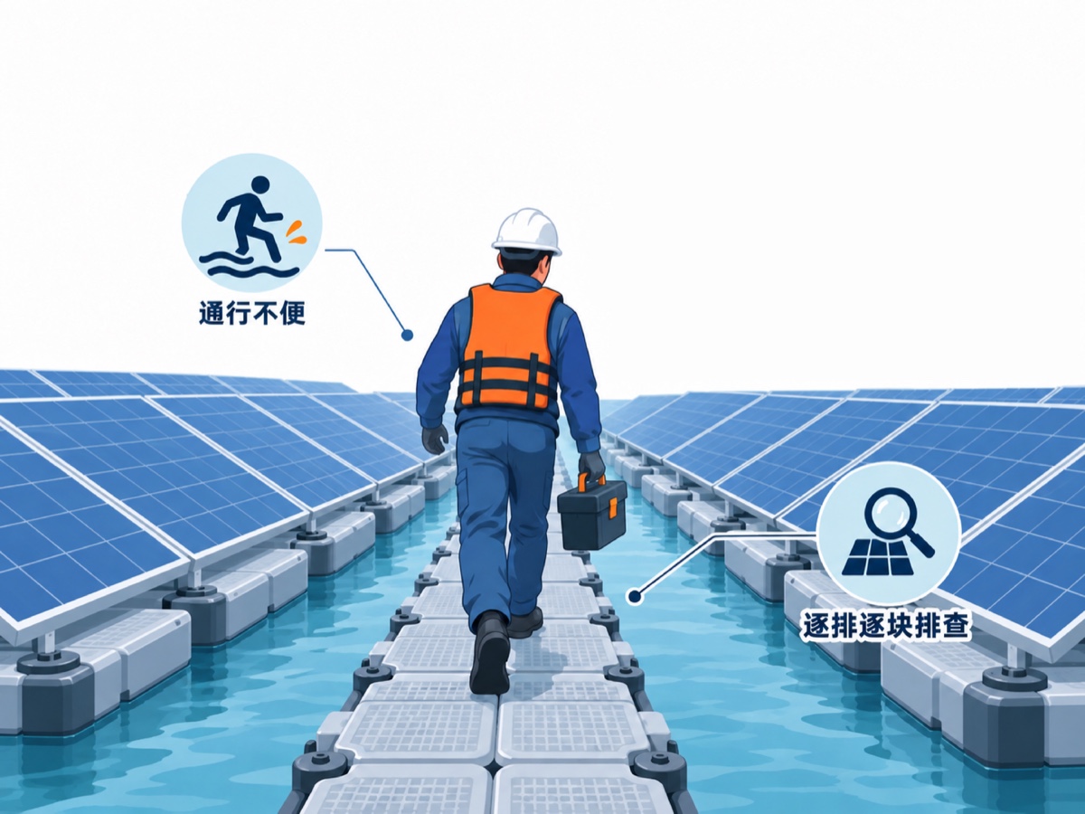 水面光伏巡检与故障排查难点